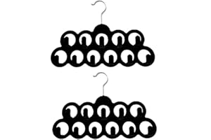 GSDGV 2 perchas de terciopelo para bufanda, organizador de bufanda, organizador para bufanda, cinturón y corbata, organizadores de guardarropa para chales, bufandas, corbatas