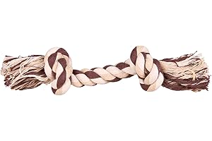 Trixie Denta Fun corde en pur coton pour jouer avec votre chien, 22 cm, 1 pièce