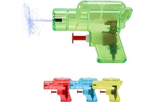 XWLEYW Mini Water Guns for Kids – 4 Pack Small Water Pistols in Bright Colors – Fun Summer Outdoor Pool Toys, Beach Squirt Blasters, Party Favors for Boys Girls Ages 3-10