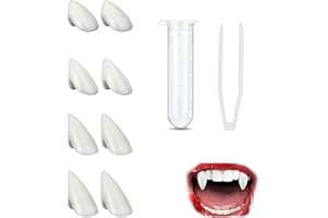 NIWIEOI 5 PCS Vampire Teeth,Halloween Vampire Fangs,Fangs,Vampire Teeth Adult,Vampire Fangs Adult,Kids Vmpire Teeth,Vampire Teeth for Kids,Fangs Teeth,Fake Fangs,Fake VampireTeeth,Halloween Accessories