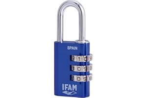 IFAM Col Combi 30 Candado de combinación, Azul Rey, 30 mm