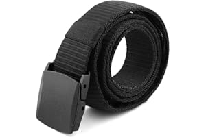 DIYARTS Cinturón de Viaje de Nailon, Seguridad, cinturón de Bolsillo Unisex Oculto para Plata, Bolsa táctica Transpirable con Hebilla de plástico, Rojo, Talla única, Rojo, Taille Unique