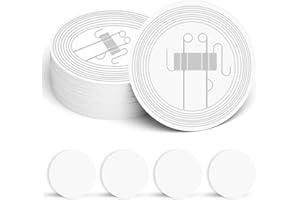 SANPOPO 30 Stücke NFC Tag NTAG215 NFC karten Runde 25 mm NFC 215 karten,540 Byte NFC Chip Wiederbeschreibbar Leeres Weiß NFC 215 Karten,NFC Tag ios kompatibel mit NFC Enabled Phones and Devices