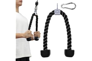 Fitarc Corde Triceps Accessoire Câble, Corde Triceps 70 cm pour Accessoire Machine à Câble, Accessoire Tirage Triceps pour Équipement Home Gym, Accessoires Câble pour Salle de Sport