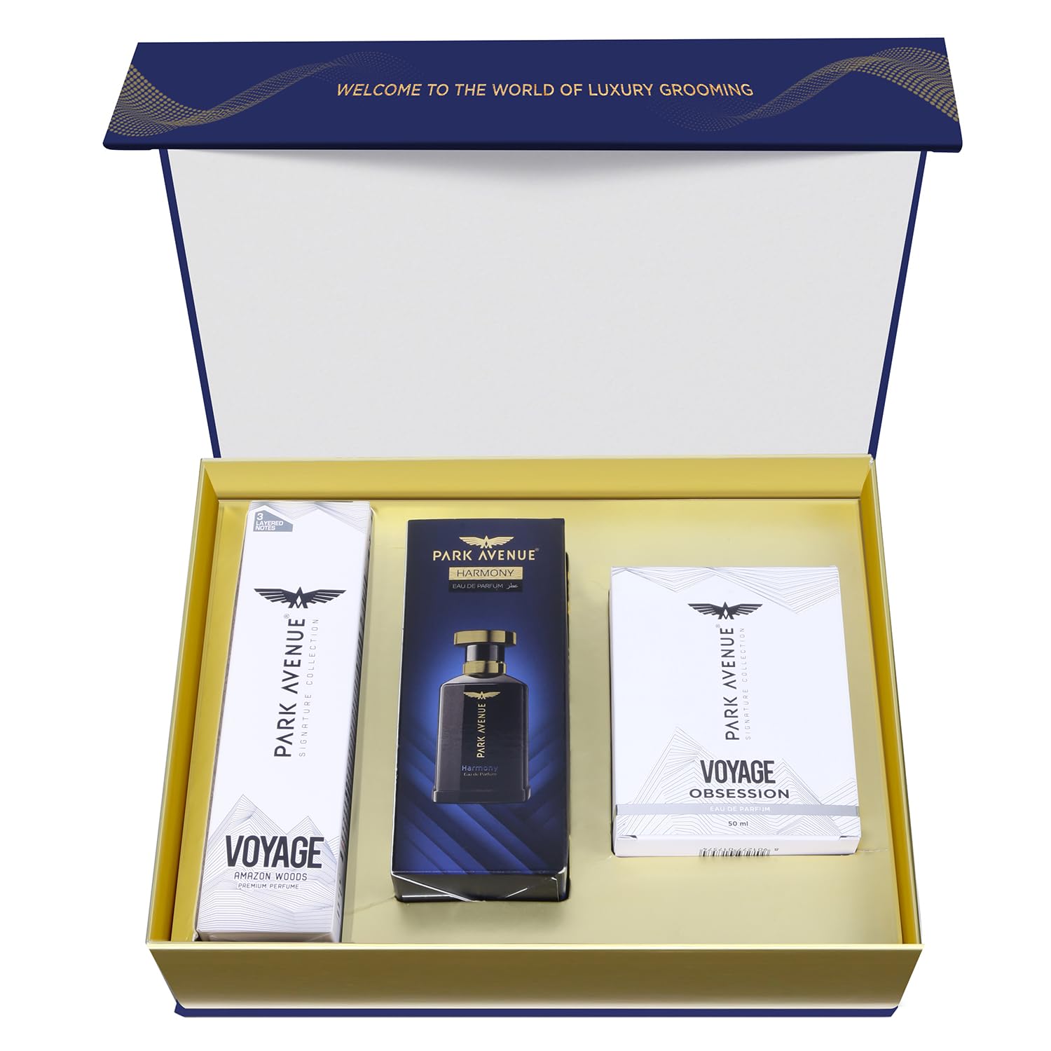 Park Avenue Men Eau De Liquid Fresh Scent Perfume Premium Gift Kit 270 Ml Set Of 3 | Ideal Rakshabandhan Day Gift