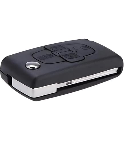 Soft Case Schutz Hülle Auto Schlüssel Für Peugeot Ranch Partner 807 1007 Citroen C4 C8 Klappschlüssel Flip Key/Farbe Rot