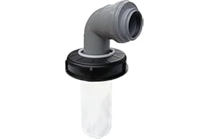 FN-Technik IBC Deckelfilter Regenwasserfilter Deckel DN 150 HT DN 75 Nylon, Artikel:Bogen DN 75 red. DN 50