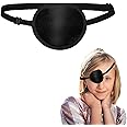 Eye Patch, Comfortable Medical Eye Patch Pirate Eye Patch for Adults Medical Eye Patch with Adjustable Buckle Amblyopia Lazy Eye Patches for Left or Right Eyes