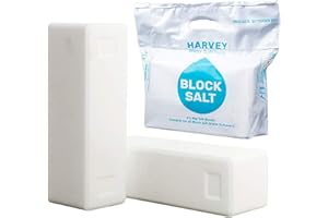 Harvey Block Salt for Water Softeners | Original Pure Grade A Food Quality Salt | 6 Bags, Securely Boxed | Each Bag Contains 2 Blocks | Efficient Softening Solution