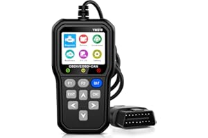 FRESUM OBD2 Diagnosegerät Scanner YM319 Unterstützt Cloud-Druck & Farbdisplay Codeleser, Einfache Einrichtung, Klare Motorfehlerleuchte, Live Daten, Standbild, Liest Spannung/Lebensdauer, 2024 (Schwarz)