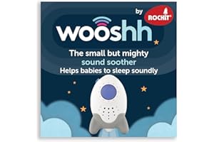 Wooshh by Rockit - Rechargeable Sound Soother Machine with 8 Soothing Sounds, White Noise Machine, Toddler and Baby Sleep Aid, Portable Baby Sleep Soother, Sound Therapy
