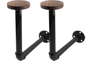 DEMON KILLER Support mural multifonction pour casque de moto, Support mural Tube en Métal Support Mural PourChapeau et Perruque, Paquet de 2