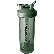 Shaker IronMaxx Premium 700ml – Verde Mineral, Con Sfera Filtrante E Scala Graduata, Ermetico, In Plastica AS+PP, Lavabile In Lavastoviglie