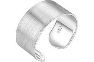 PROSILVER Anillo de Dedo Ajustable Plata 925 con Detalles, Anillo de Cruz Cadenas Banda Luna Estrella Nudo Celta, Anillo de Boda para Mujeres Hombres (Con Caja de Regalo)