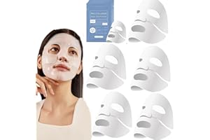 YIZEMAY Bio-Collagen Real Deep Mask, Bio Mask Collagen, Maschera Viso Coreana, Bio-Collagene Vera Maschera Profonda,Maschera Viso al Bio-collagene per il Collagene, Film di collagene puro