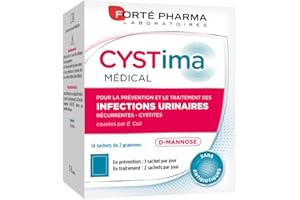 Forte Pharma - Cystima Medical pour les prévention et le traitement des infections urinaires - 14 Sachets de 2 g