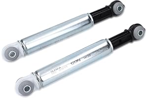 2 x DEKAROX Stoßdämpfer mit 8mm Bohrung kompatibel mit Miele 4500826 Suspa RD12 120N für Waschmaschine Waschtrockner wie Mondia Meteor Gala EuroStar Brilliant Exquisit Senator