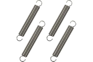 GUNGY Extension Spring 70mm Tension Spring With Dual Hook in 304 Stainless Steel OD 10mm Wire Diameter 1.2mm Max Load 3.2KG 1.2x10x70mm 4 Pieces