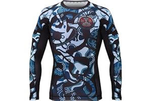 Hardcore Training Rash Guard Men's Chemise de Compression Homme MMA BJJ Fitness Arts Martiaux No Gi Grappling Boxe Workout