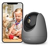 Tenda Telecamera WiFi Interno - Videocamera Sorveglianza 1080P con 360°Pan/Tilt, Audio Bidirezionale, Rilevamento del Movimen