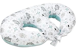 ‎BELLOCHI GROWING IN STYLE Bellochi Growing in style Stillkissen Zwillinge, Stillkissen XXL, Nursing Pillow - Schwangerschaftskissen, Stillkissen groß, Stillhörnchen Baby - Multifunktionale Zwillingsstillkissen Animaland