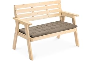 JEMIDI Poduszka na siedzisko, na ławkę ogrodową, huśtawkę Hollywood, 3 rozmiary, różne kolory