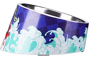 SuperDesign Mess Free 15° Slanted Bowl for Dogs and Cats, Tilted Angle Bulldog Bowl Pet Feeder, Non-Skid & Non-Spill, Easier to Reach Food