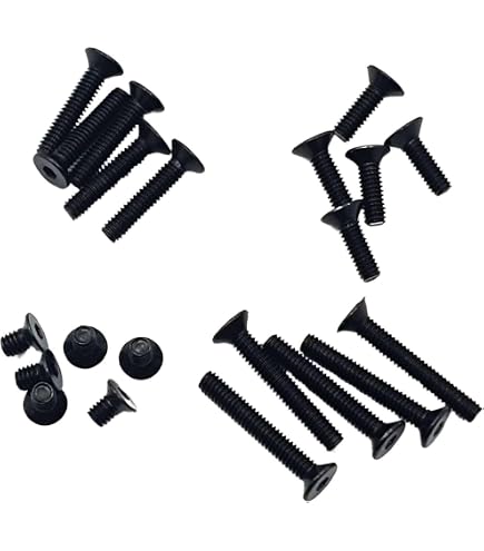 DTGN 5/16-18x3/4 Sechskantschrauben mit Zylinderkopf, 25er Packung, Kohlenstoffstahl, schwarz beschichtet, Vollgewinde, Senkkopfschrauben DTGN 5/16-18x3/4 Sechskantschrauben mit Zylinderkopf, 25er Packung, Kohlenstoffstahl, schwarz beschichtet, Vollgewinde, Senkkopfschrauben