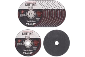 WANDERGO 12 Discos de Corte de 76 mm para Amoladora Angular - Metal y Madera