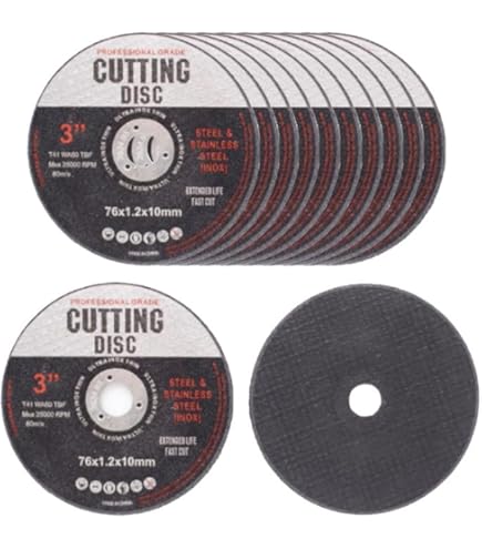 3" 75mm X 1.6mm Metal Cutting Disc For Stainless Steel Air Cut