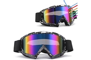 gotyou Lunettes de Ski, Lunettes de moto, Lunettes de motocross, Masque de Ski,Protection UV 400 Masques de Snowboard pour Hommes & Femme, Pour activités de plein air