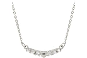 LIHELEI Donna Collana Cuore, di zirconia cubica AAA brillanti Argento Collana Girocollo per Donna Ragazza Gioielli Accessori con Confezione Regalo