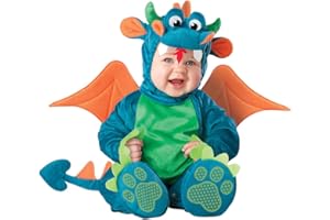 Generique Niedlicher Drache Babykostüm blau-grün 62/68 (0-6 Monate)