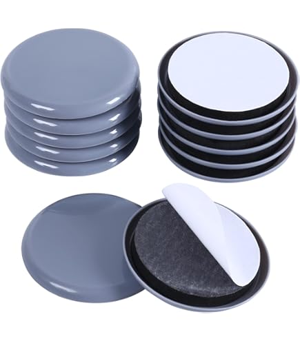 Patins Meubles, 10 Pièces Patin Chaise, Patins Feutre Pour Meubles Patin Meuble Universels Pour Chaises Canapes Tables De Salle A Manger Protege Les Sols Et Les Meubles Rond 12 Cm 90656835