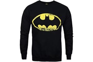 DC COMICS Batman Distressed Logo Men's Sweater