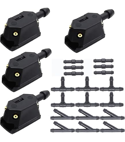 CGEAMDY Windscreen Washer Jets - Front Spray Nozzle Kit