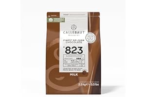 ‎CALLEBAUT CALLEBAUT Receipe No. 823 - Kuvertüre Callets, Vollmich Schokolade, 33,6% Kakao, 1 x 2,5kg