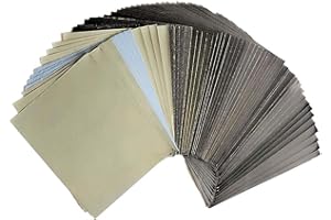 FEIHU Carta abrasiva240-3000/5000/8000/10000 Carta abrasiva 115X140MM, levigatura di metalli e lucidatura automobilistica Finitura mobili in legno Levigatura(42pcs)