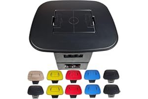 BIEREX Premium Bierkastenaufsatz Bierkisten Tisch Bierkasten Stehtisch Bierkisten Aufsatz Bistrotisch Partytisch Fanartikel Fussball (Schwarz-Spielfeld)