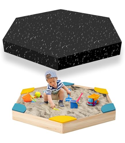 Housse Hexagonale Pour Bac à Sable - Tissu Oxford étanche, Avec Cordon De Serrage