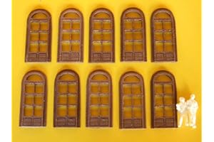 KREA MODELLISMO Porte per Stazione Stile Italiano per modellismo HO-1/87 pz.10 - Krea