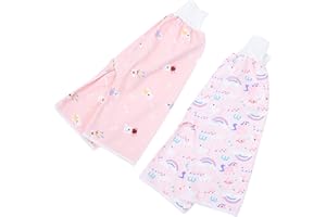 ifundom 2 Pièces à Couches Imperméable Et Absorbant Respirant Bébé Pantalon de Formation de Pot pour Enfant en Bas Âge Infantile Enfants Bébé Garçon Fille Nuit Temps Taille M 0-4 Ans