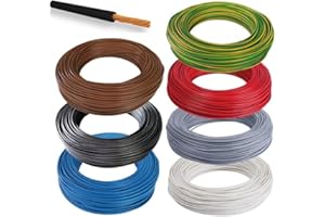 DI.M.EL. S.R.L. Cavo elettrico FS17 sezioni 1,5-2,5-4-6 MM² unipolare 10 metri (Nero, 2.5 mm²)