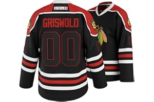 UNLC Griswold Youth #00 Movie Hockey Jersey - Genähte Buchstaben & Zahlen Authentische Fanbekleidung Atmungsaktives Polyester S-XL Kinder