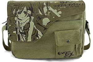 Bonamana Japanese Anime Cosplay Shoulder Bag School Bag Messenger Bag Crossbody Pack (Sword Art Online)