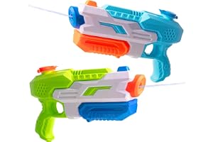 2-pack vattenpistoler 530cc vattenpistoler för barn 23-30 fot lång räckvidd Kraftfull Super Soaker Water Blaster Shooter, Sum