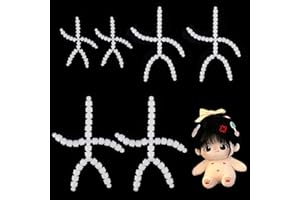 PH PandaHall 6pcs Body Joint Skeleton 3 Sizes Figure Movable Skeleton Plastic Joint Jeton Ball Socket Teddy Bear Connectors Soft Making Limbs and Head Joints for Teddy Bear Making DIY Crafts