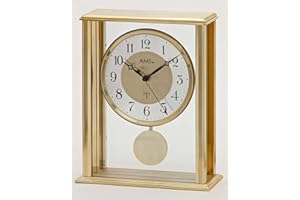 AMS f5191 radiocontrollato Orologio da Tavolo, in Legno, Multicolore, 29 x 24 x 11 cm