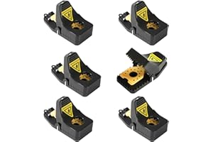 RnCop Reusable Mouse Trap, 6 Pack Heavy Duty High Sensitive Mice Catchers, Safe and Effective Mice Traps for Indoors and Outdoors, Quick and Easy clean Rodent Catcher