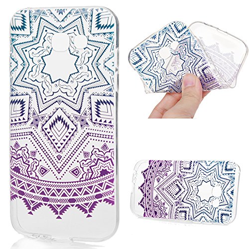 Badalink für Samsung Galaxy A5 (2017) Hülle Schutzhülle Bunt Silikon Weicherem Gummi Bumper für Samsung Galaxy A5 A520F – Fünfzackigen Stern Style Cover Handyhülle Schale TPU - 7